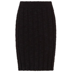 Dolce & Gabbana Black Wool Vergine Skirt