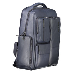 Piquadro Blue Leather Backpack