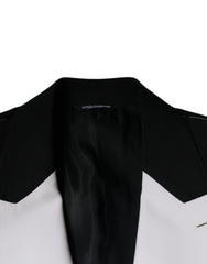 Dolce & Gabbana Black White Single Breasted Dress Blazer