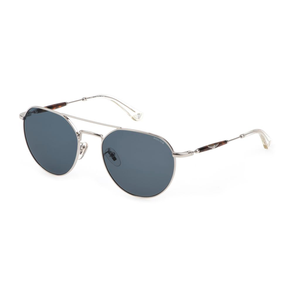 Police White Metal Sunglasses