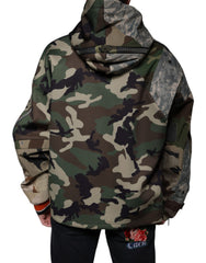 Dolce & Gabbana Multicolor Camouflage Hooded Sweatshirt Sweater