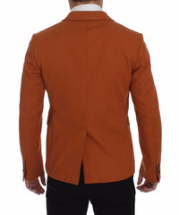 Dolce & Gabbana Elegant Orange Casual Cotton Blend Blazer