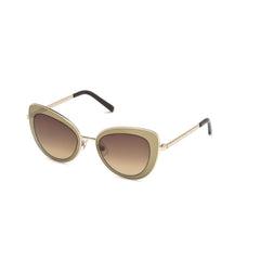 Swarovski Brown Metal Sunglasses