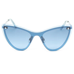 Swarovski Blue Metal Sunglasses