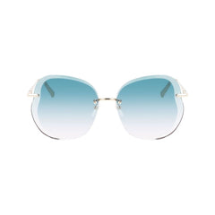 Longchamp Gold Metal Sunglasses