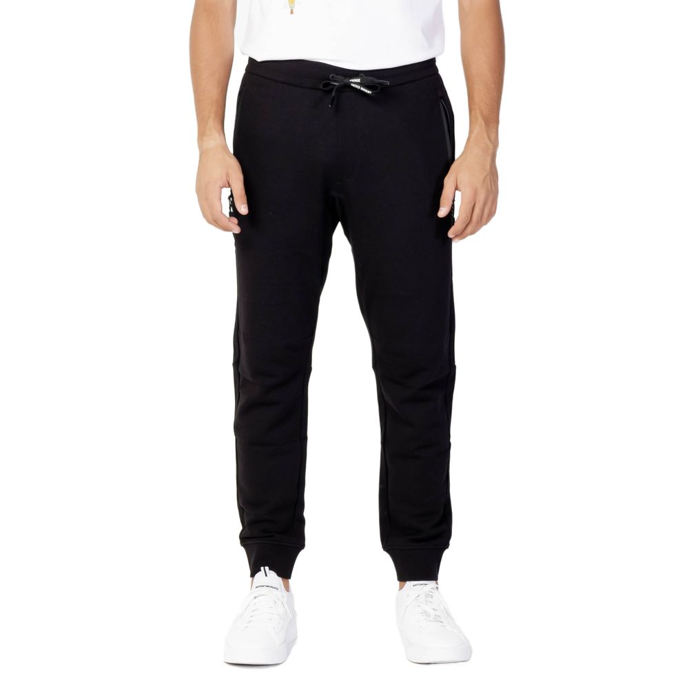 Armani Exchange Black Cotton Joggers (Workout Pants)