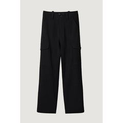 Desigual Black Polyester Cropped Pant