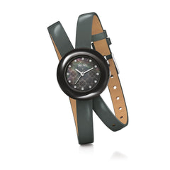 Folli Follie Black Leather Watch