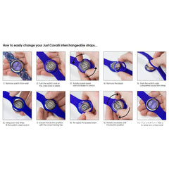 Just Cavalli Purple Silicone Watch