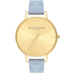 Olivia Burton Blue Synthetic Leather Watch