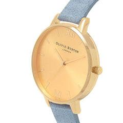 Olivia Burton Blue Synthetic Leather Watch