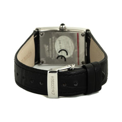 Chronotech Black Leather Watch