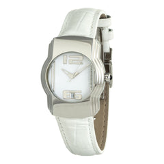 Chronotech White Leather Watch