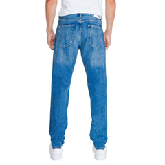 Calvin Klein Jeans Light Blue Cotton Relaxed Fit Jean
