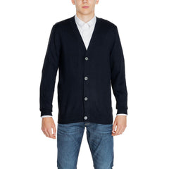 Jack Jones Black Cotton Cardigan
