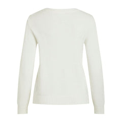 Vila Clothes White Viscose Sweater