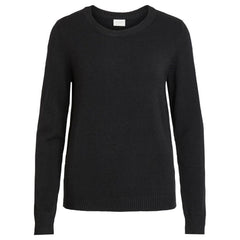 Vila Clothes Black Viscose Sweater