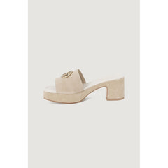 Guess Beige Suede Leather Sandal