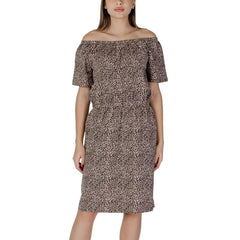 B.Young Beige Cotton Dress