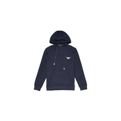 Emporio Armani Underwear Blue Cotton Hoody