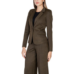 ICHI Green Polyester Suits & Blazer