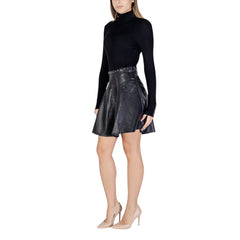 Morgan De Toi Black Viscose Midi