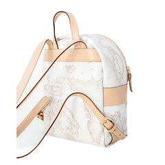 Alviero Martini Prima Classe White Synthetic Leather Backpack