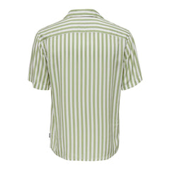 Only & Sons Green Viscose Shortsleeve Shirt