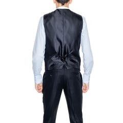 Antony Morato Black Linen Waistcoat