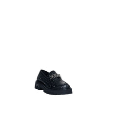 Cult Black Leather Flat Shoe