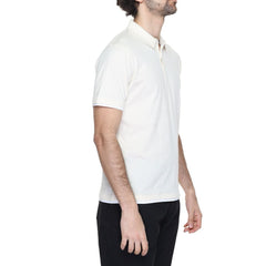 Hamaki-Ho Cream Cotton Polo Shirt