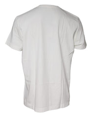 Dolce & Gabbana White Bandana Print Cotton Short Sleeves T-shirt