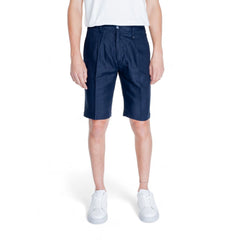 Antony Morato Blue Linen Bermuda
