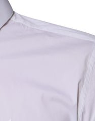 Dolce & Gabbana White Cotton Blend Formal MARTINI Shirt
