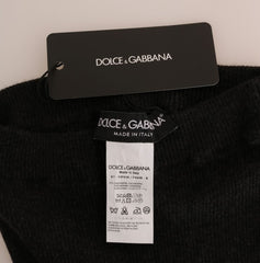 Dolce & Gabbana Elegant Gray Cashmere High Waist Pants