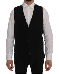 Dolce & Gabbana Elegant Striped Waistcoat Vest