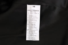 Dolce & Gabbana Black Brocade Blazer Jacket