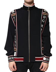Dolce & Gabbana Black DG King Full Zip Sweatshirt Sweater