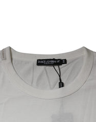 Dolce & Gabbana White Royals Heritage Cotton T-shirt