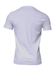 Dolce & Gabbana White DG Logo Cotton Crew Neck T-shirt