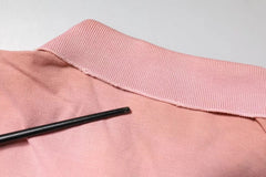 Dolce & Gabbana Pink Crown Collared Short Sleeve Polo T-shirt