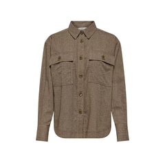 Jacqueline De Yong Beige Recycled Cotton Blouse