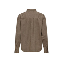 Jacqueline De Yong Beige Recycled Cotton Blouse