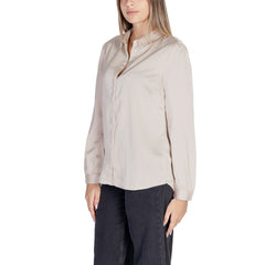 Vila Clothes Gold Polyester Blouse
