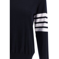 Thom Browne Blue Fleece Wool Sweatshirt