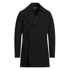 People Of Shibuya Black Recycled Polyester Men Trench