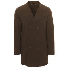 People Of Shibuya Brown Recycled Polyester Men Jacket