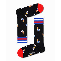 Happy Socks Black Cotton Tights & Sock