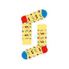 Happy Socks Yellow Cotton Tights & Sock