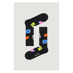 Happy Socks Black Cotton Tights & Sock